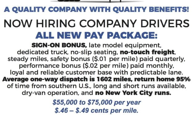 Quality Transportation is looking for company drivers