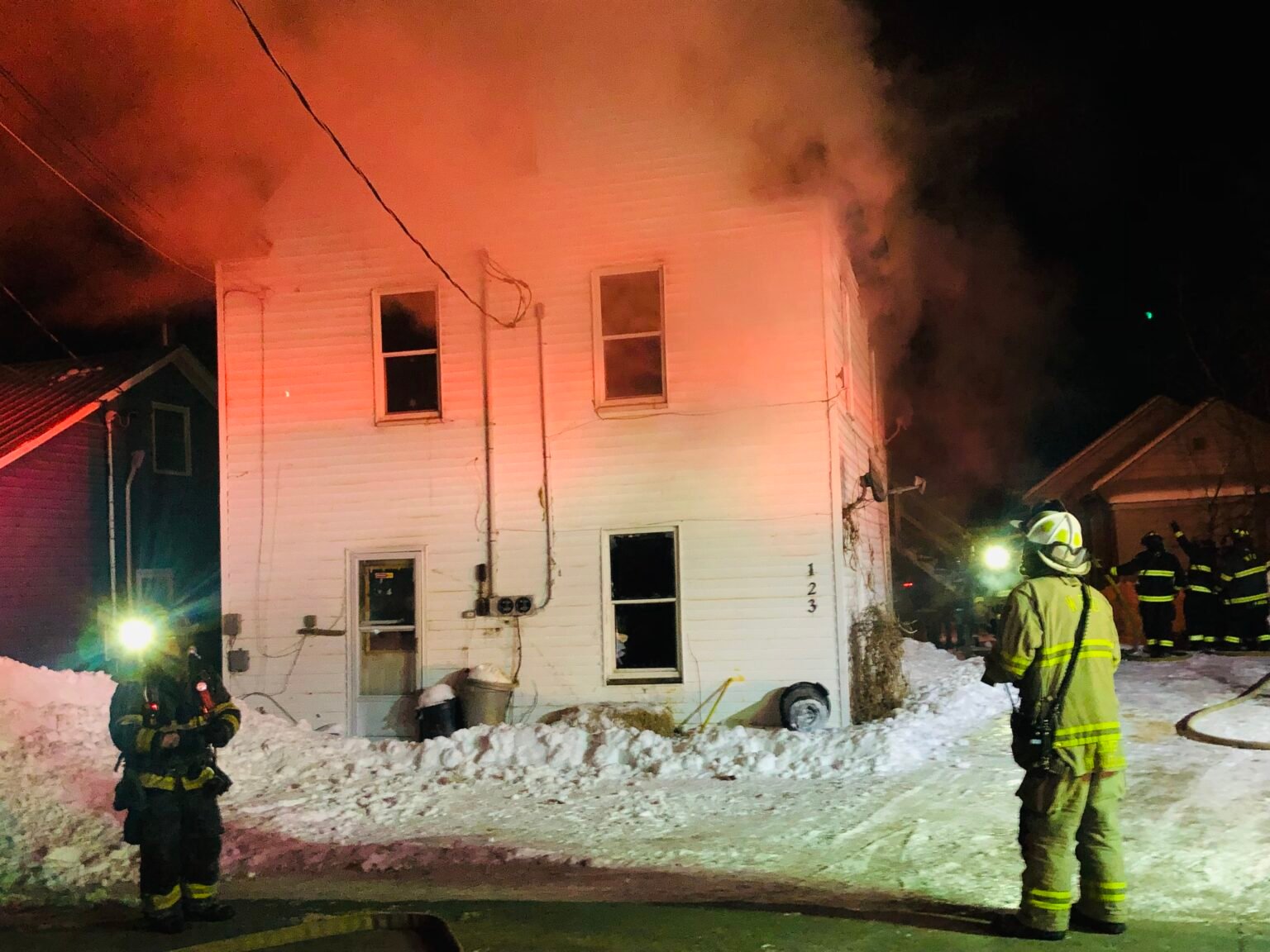 Firefighters battle house fire in frigid temperatures | River Valley Sun