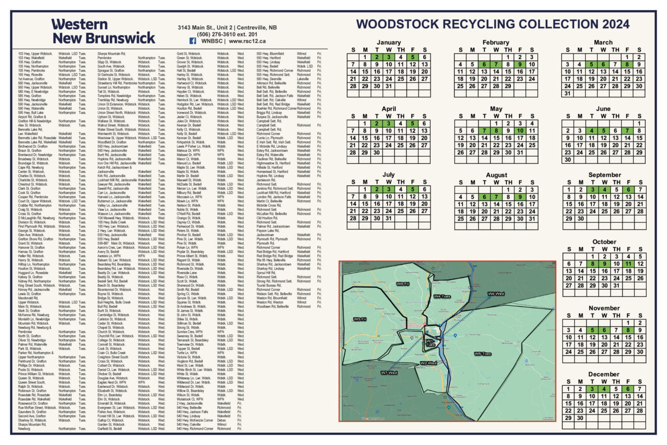 Western Valley Recycling Calendars River Valley Sun