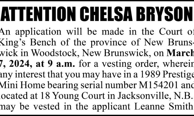 COURT NOTICE: Attention Chelsa Bryson