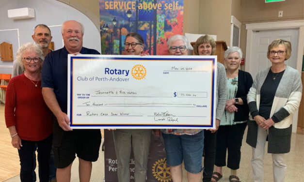 Jeannette and Rick Watson win $10,000 in Perth-Andover Rotary cash draw