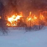 Fire destroys home under renovation near Canterbury