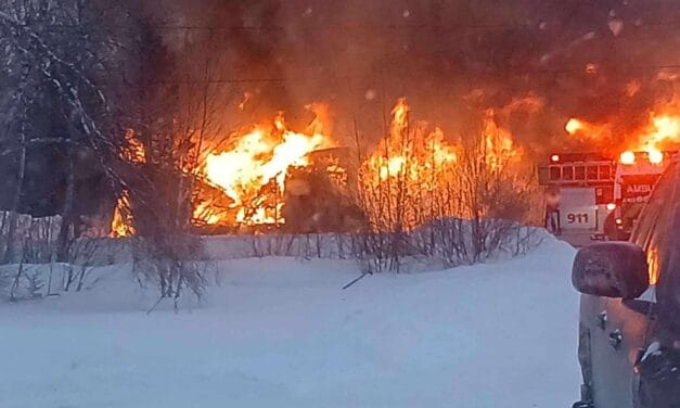 Fire destroys home under renovation near Canterbury