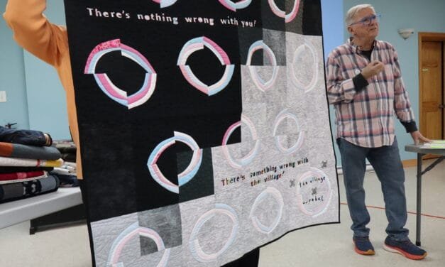 Bill Stearman, the ‘Quiltivist’ and social advocate, uses voice ‘even if it shakes’