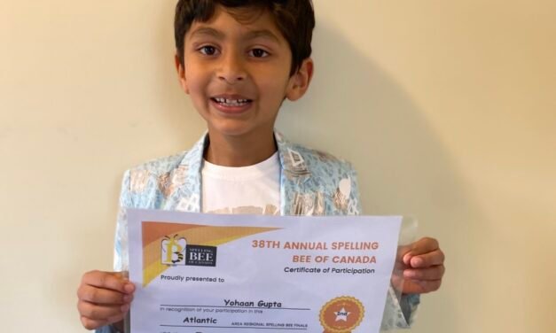 A+ performance spelling bee performance by local six-year-old