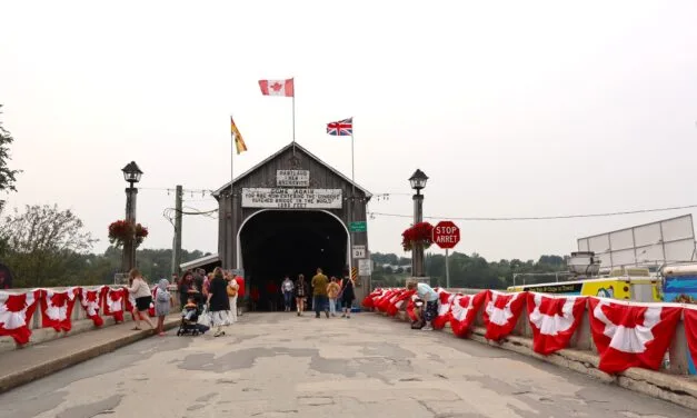 Hartland commissions covered bridge 125th anniversary mural