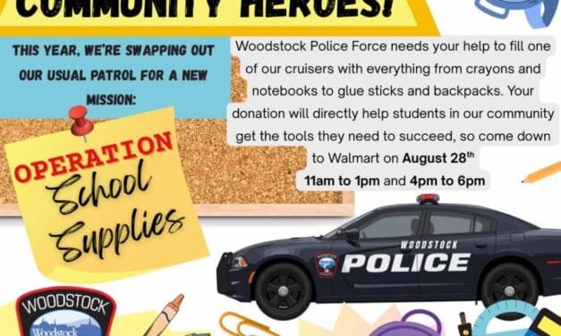 Woodstock Police Force to host school supply drive