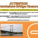 NOTICE: Hawkshaw Bridge Closure