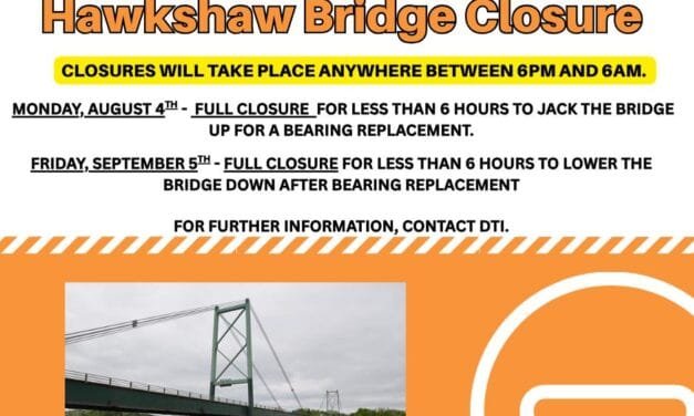 NOTICE: Hawkshaw Bridge Closure