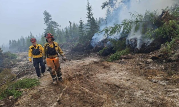 Two fires remain out of control in N.B. as heat warning remains