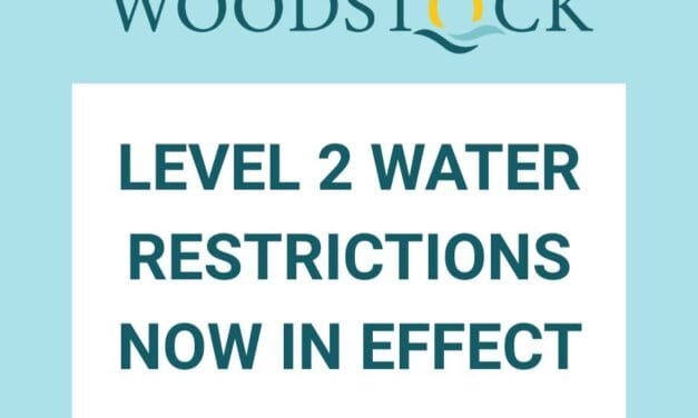 Town of Woodstock institutes water restrictions as dry conditions persist