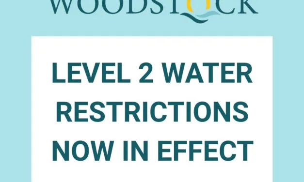 Town of Woodstock institutes water restrictions as dry conditions persist
