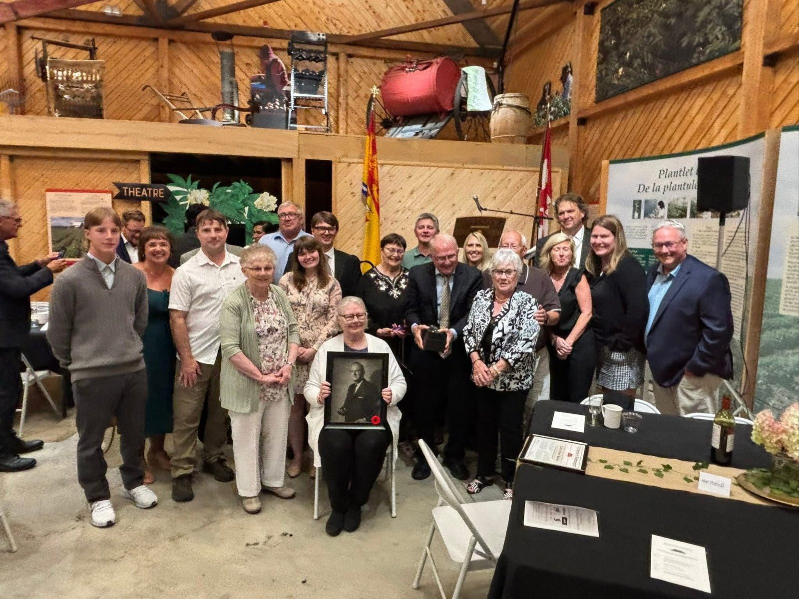 Relatives of the late Frederick Herber Hatfield were on hand to accept his posthumous Hall of Recognition Award. (Potatoes NB photo)