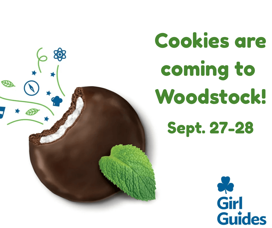 Girl Guide Cookies coming to Woodstock