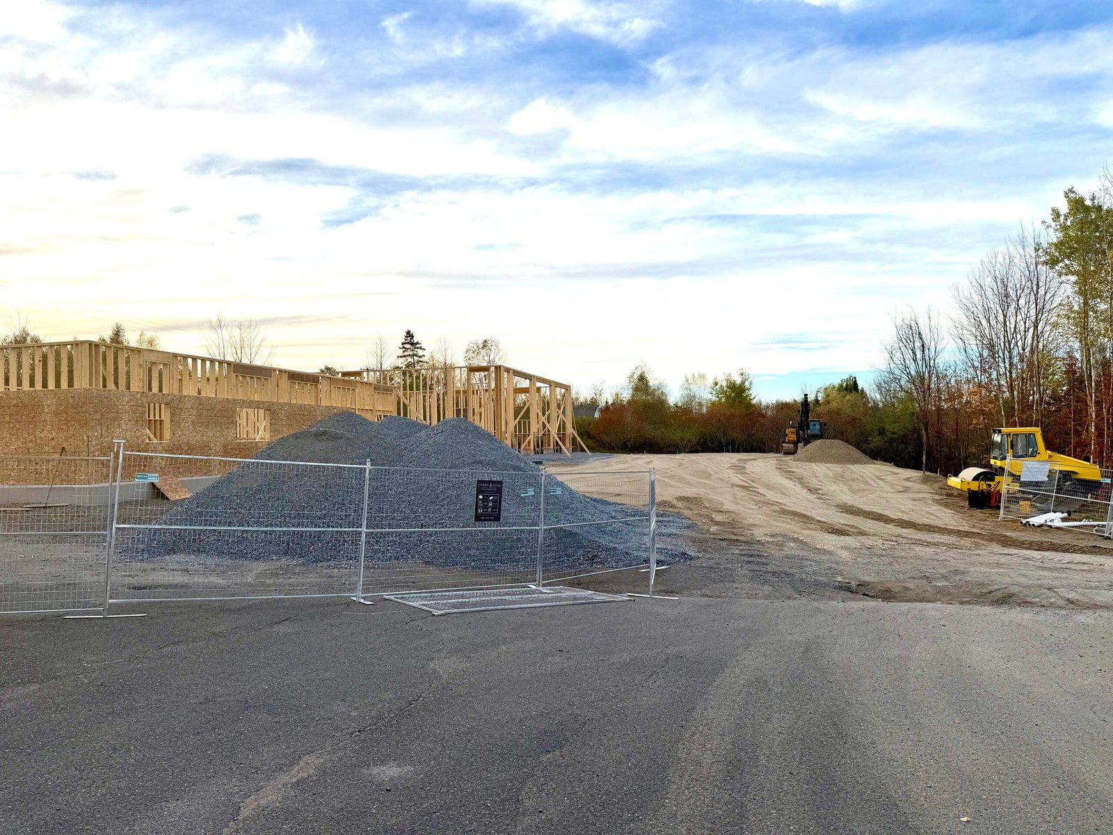 Work is underway at the site of the new firehall in Dumfries. (Karen Howell photo)