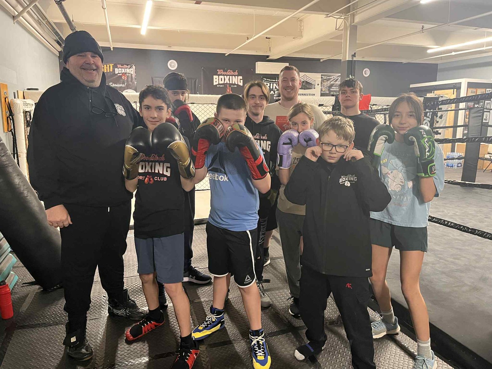 Coaches with some members of the Youth Competitive Team. Some members of the youth team have competed before, while others will be competing for the first time this year. From left, back row: Coach Neil Campbell, Larkin Betterfield, age 12, Coach Tyson Wright, Assistant Coach Austin Price, Max Kennedy, age 17. Middle row: Brooke McKimm, age 11, and Isabelle Thomas, age 12. Front row: Martin Kovacs, age 13, Nikita Baranovskyi, age 10, and Romen Jones, age 12. (Erin Seifarth photo)