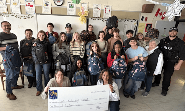 Classroom kindness: students fill backpacks to support the homeless