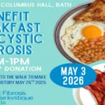Benefit breakfast in Bath for Cystic Fibrosis set for May 3