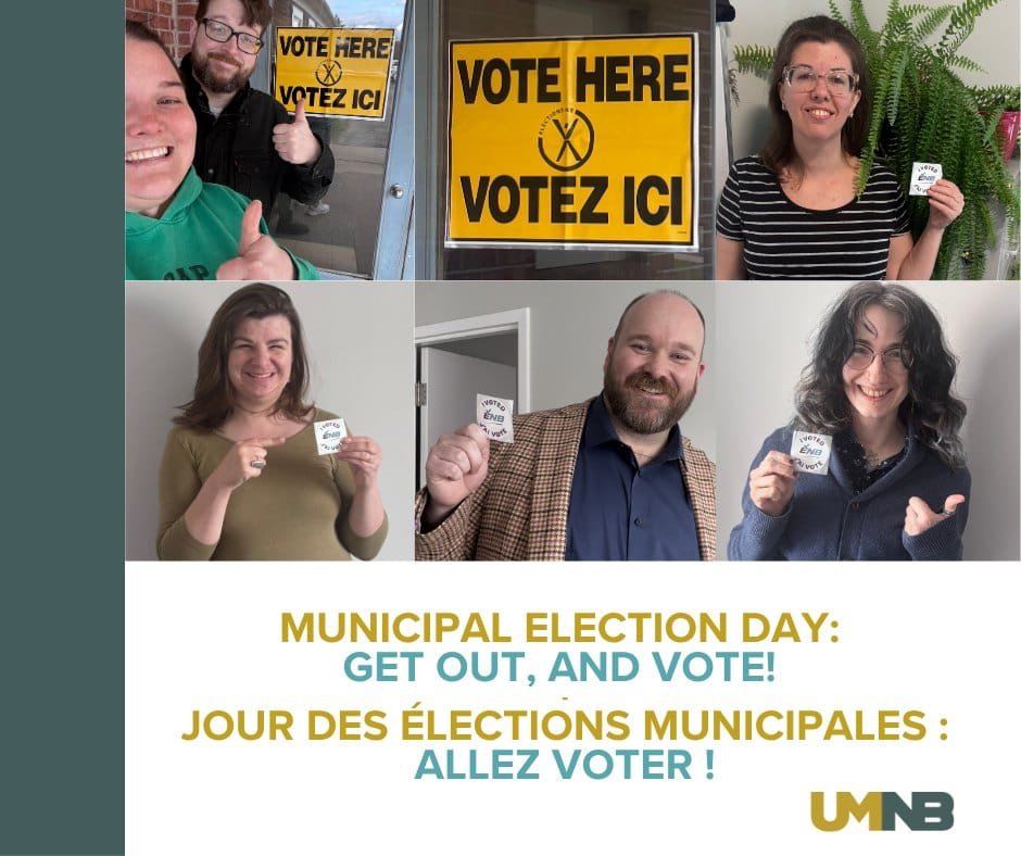 The Union of Municipalities of New Brunswick posted a reminder on its social media page today, reminding residents of New Brunswick to get out and vote. (UMNB image)