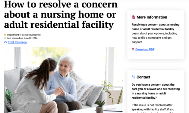 Province reviews safety, security procedures for nursing homes