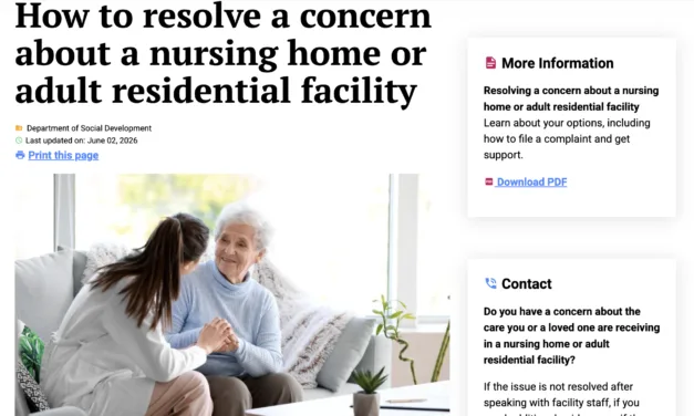 Province reviews safety, security procedures for nursing homes