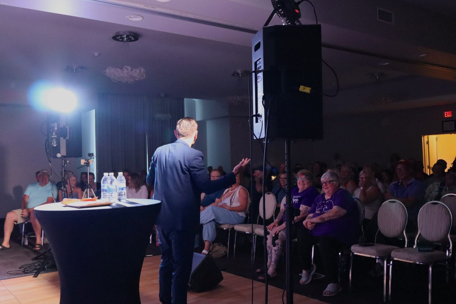 James Mullinger comedy show for Dooryard Arts Festival. (Paige Morgan photo)