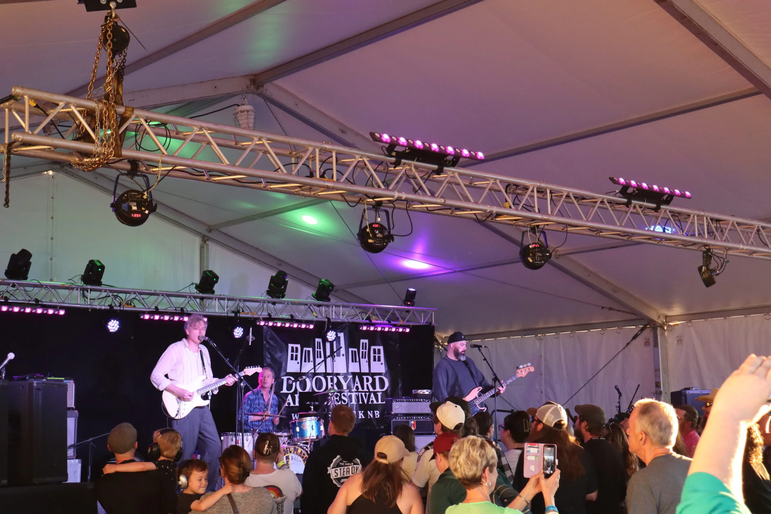 Joel Plaskett Emergency on the Main Stage at Dooryard Arts Festival. (Paige Morgan photo)