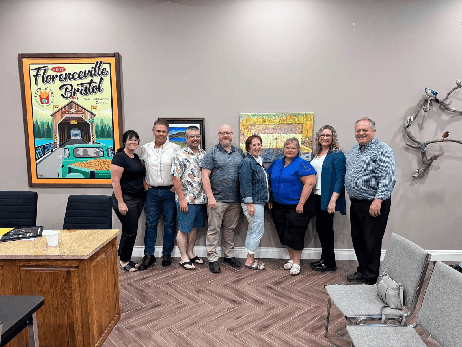 MLA Margaret Johnson welcomed the newly elected District of Carleton North council members. (Photo courtesy of the District of Carleton North.)