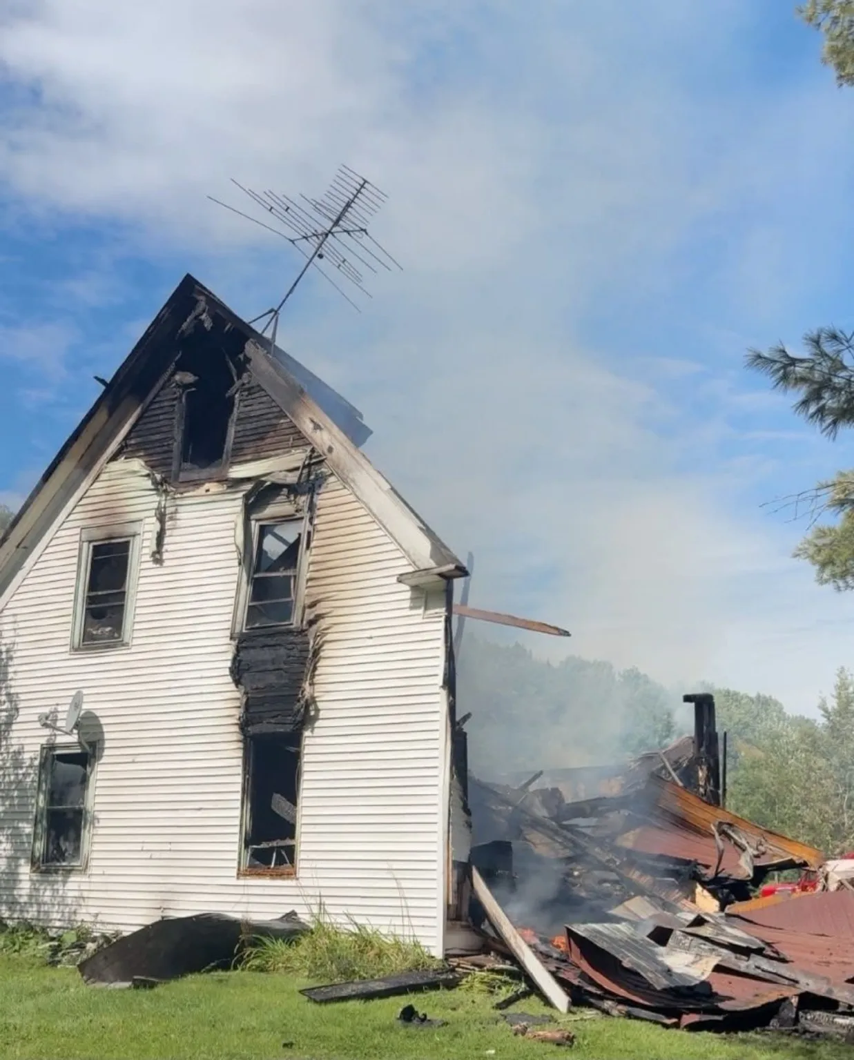 The remains of Dylan Hamilton’s Clearview home after the Sept. 11 fire. (Dylan Hamilton photo)