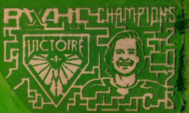 Hunter Brothers honour PWHL champs with 2026 corn maze
