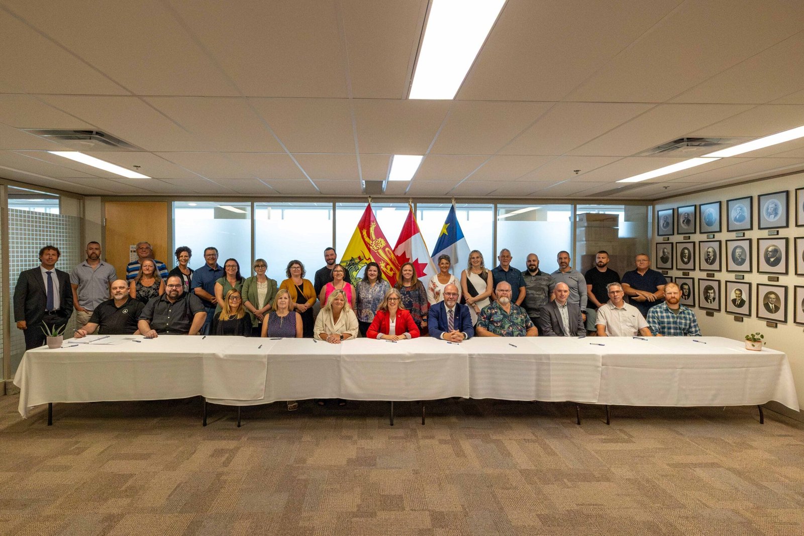 The New Brunswick government and the New Brunswick Union have signed the first “master agreement” that combines 11 bargaining units into one. The collective agreement covers more than 3,500 employees. (GNB photo)